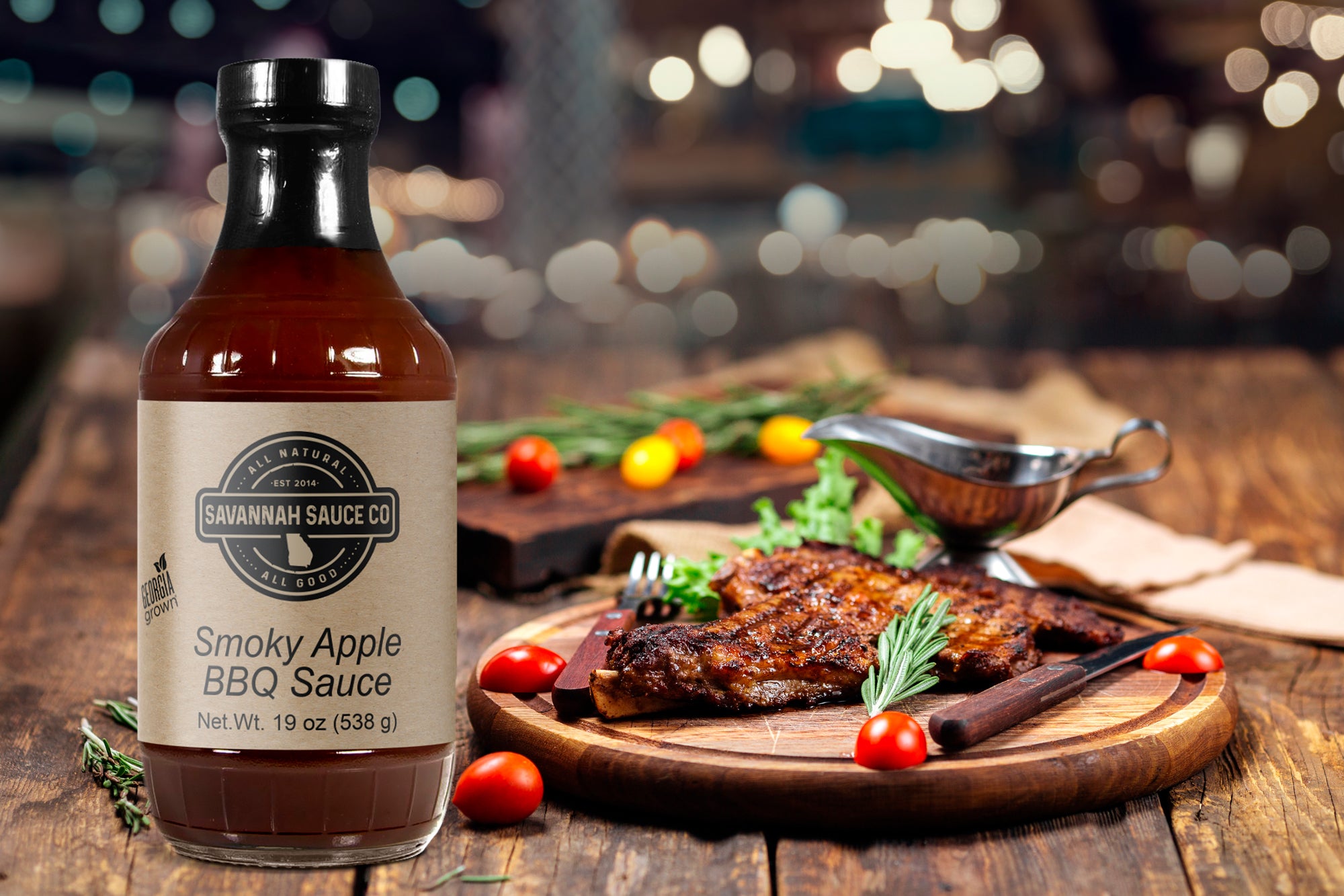 Smoky Apple BBQ Sauce - SavannahSauceCompany